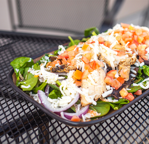 PORTABELLA CHICKEN SPINACH SALAD